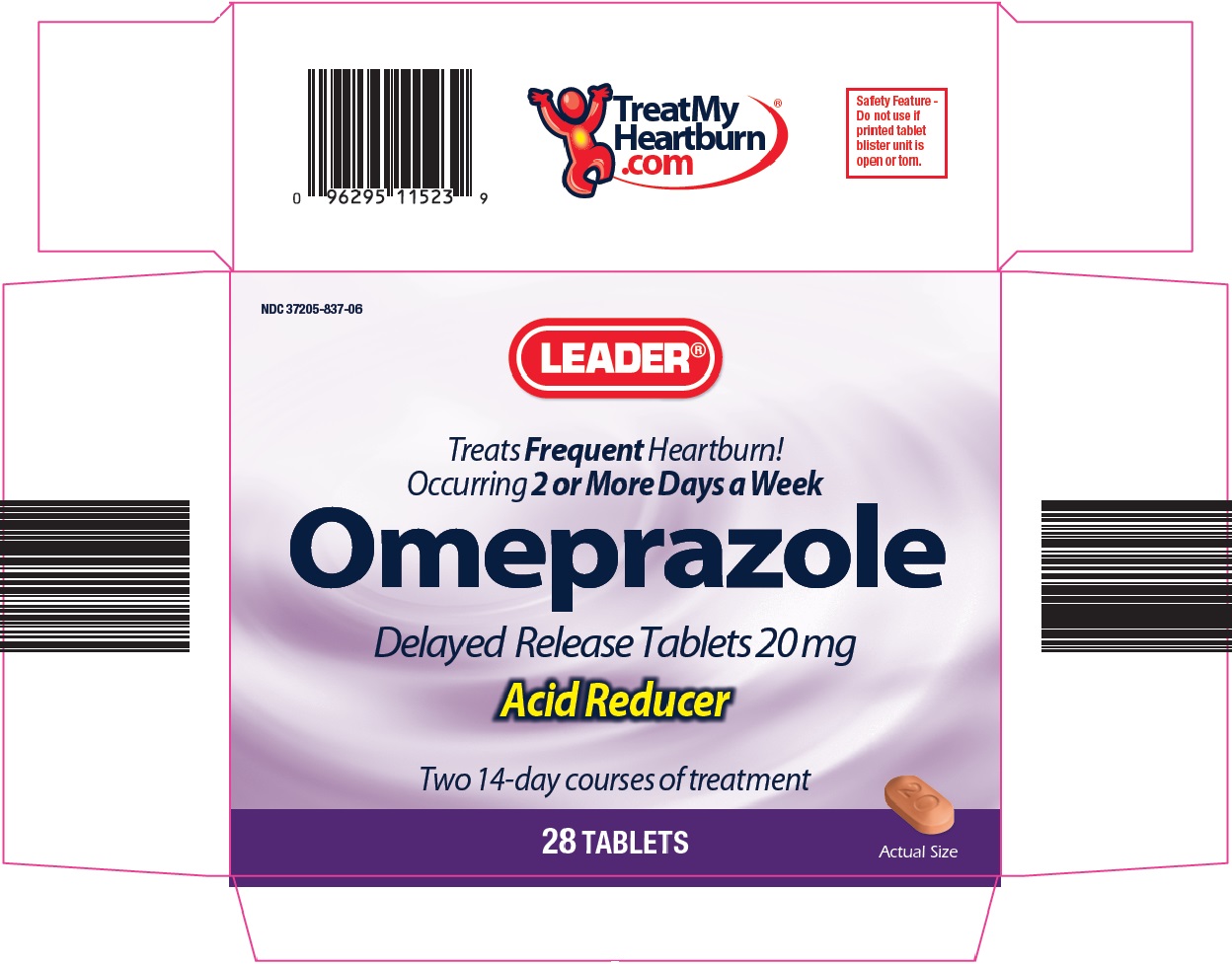 Leader Omeprazole Delayed Release Tablets image 1
