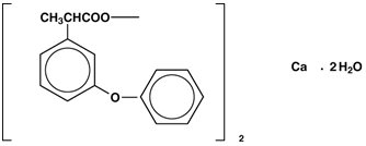 Fenoprofen Calcium Stuctural Formula