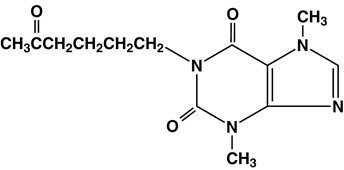 Pentoxifylline Structural Formula