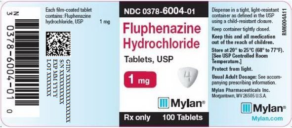 Fluphenazine Hydrochloride Tablets 1 mg Bottle Label