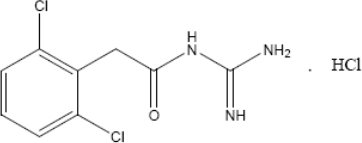 Guanfacine Hydrochloride Structural Formula