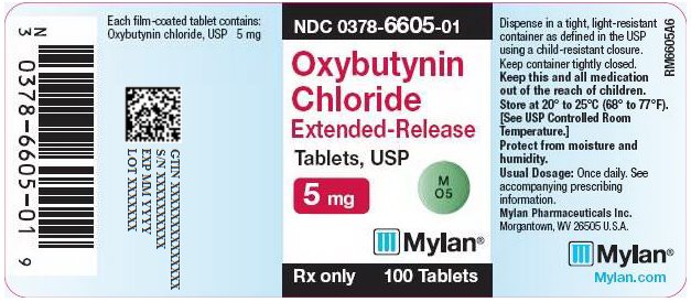 Oxybutynin Chloride Extended-Release Tablets, USP 5 mg Bottle Label