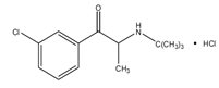 Bupropion Hydrochloride Structural Formula