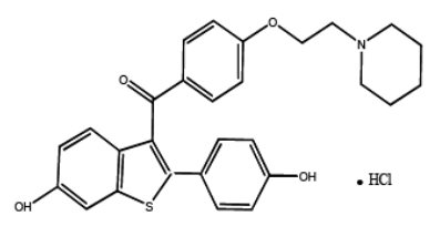 raloxifene hydrochloride USP chemical structure