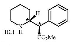 dexmethylphenidate hydrochloride structural formula