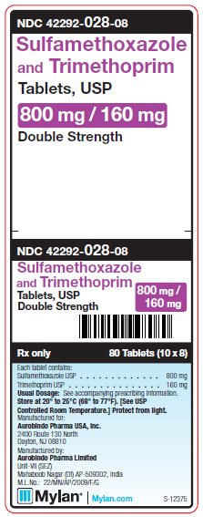 Sulfamethoxazole & Trimethoprim 800 mg/160 mg Tablets DS Unit Carton Label