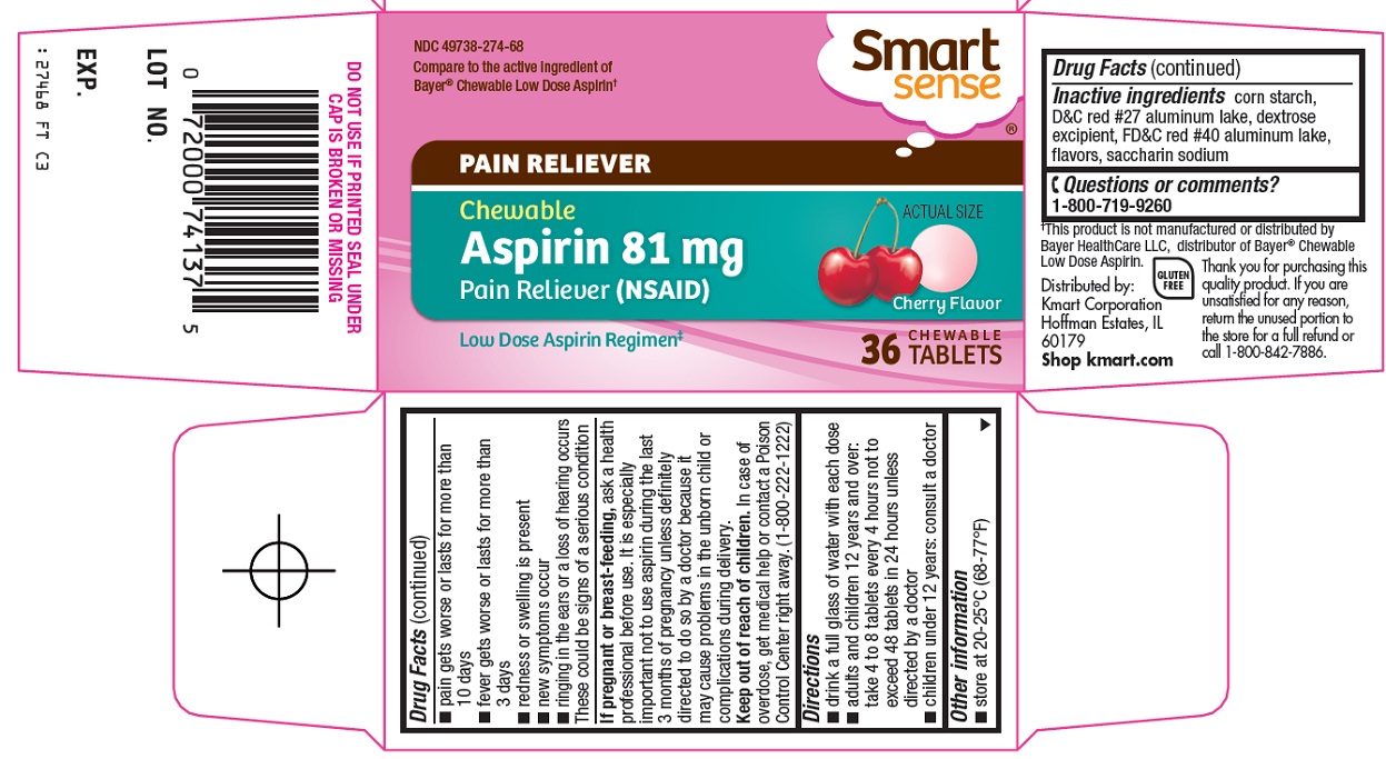 Smart Sense Aspirin 81 mg Image 1