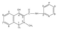 Piroxicam Structrual Formula