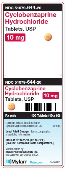 Cyclobenzaprine Hydrochloride 10 mg Tablets Unit Carton Label