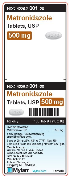 Metronidazole 500 mg Tablets Unit arotn Label