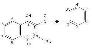Chemical Structure-Piroxicam