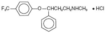 Fluoxetine structural formula