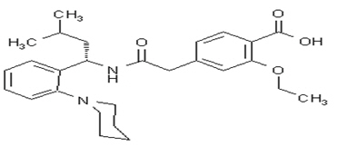 Fig. 1 - Structural Formula of Repaglinide Tablets