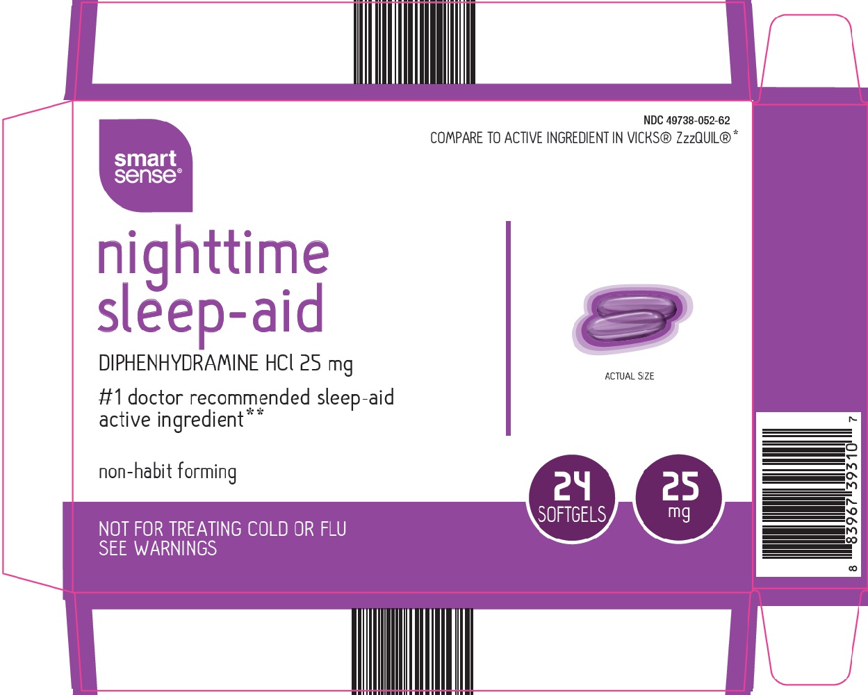 Smart Sense Nighttime Sleep Aid | Diphenhydramine Hcl Capsule Breastfeeding