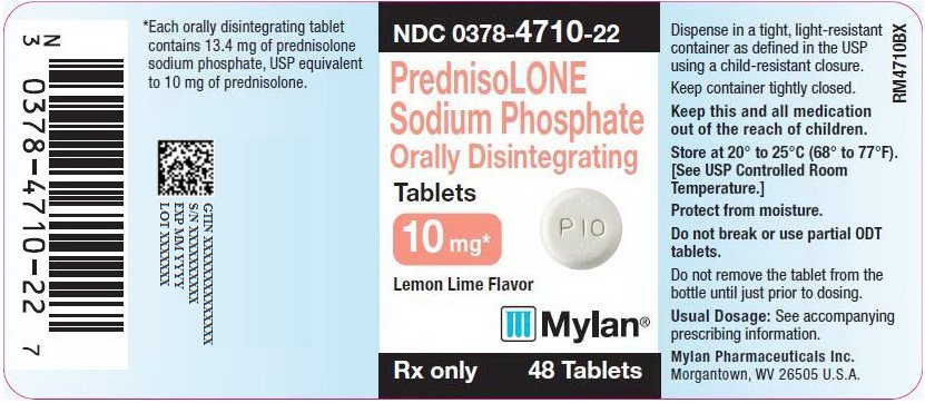 Prednisolone Sodium Phosphate Orally Disintegrating Tablets 10 mg Bottle Labels