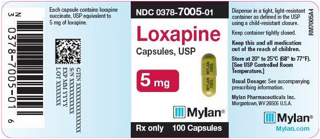 Loxapine Capsules, USP 5 mg Bottle Label
