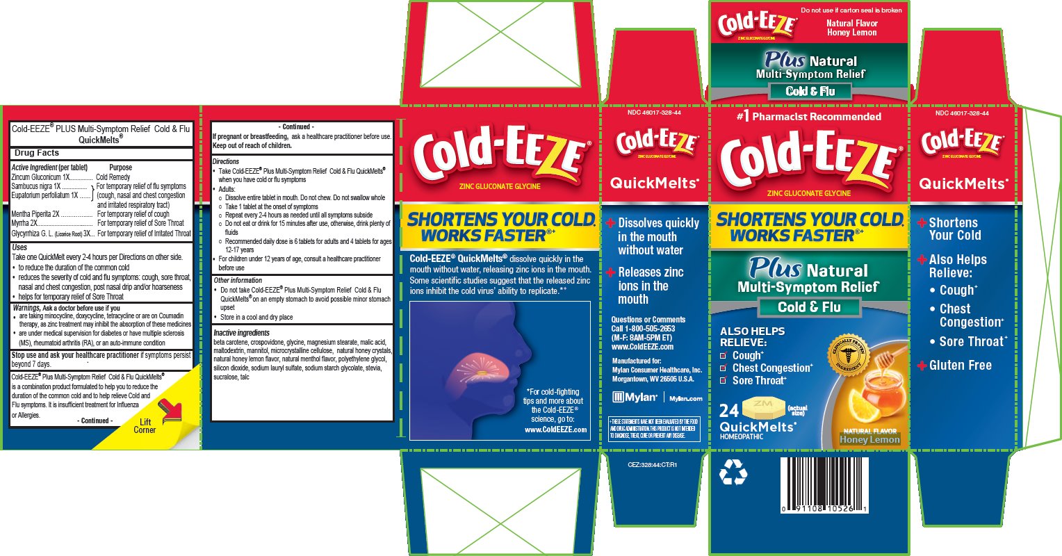 Cold-EEZE Honey Lemon QuickMelt Carton Label