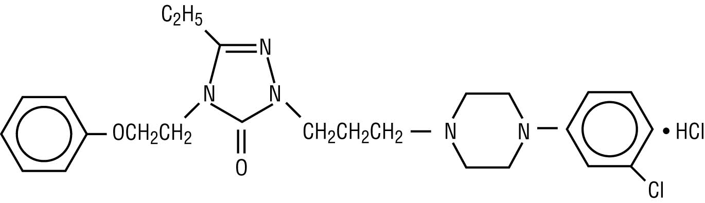 chemical structure for nefazodone hydrochloride