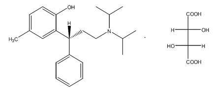 Tolterodine Tartrate Strcutural Formula