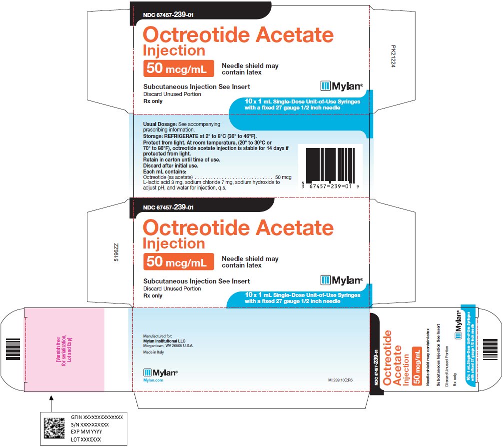 Octreotide Acetate Injection 50 mcg/mL Carton Label