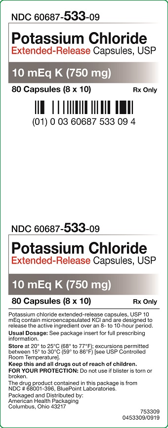 10 mEq Potassium Chloride ER Capsules Carton
