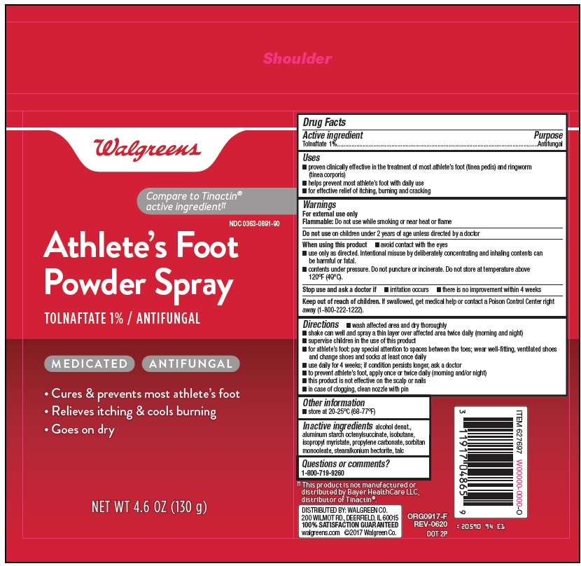 Athlete's Foot Powder Spray Label