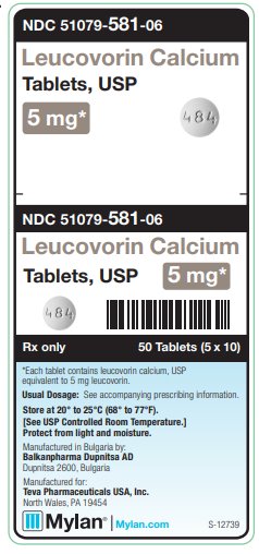 Leucovorin Calcium 5 mg Tablets, USP Unit Carton Label