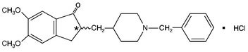 Donepezil Hydrochloride Structural Formula
