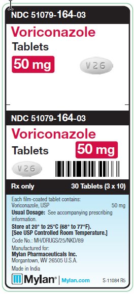 Voriconazole 50 mg Tablets Unit Carton Label