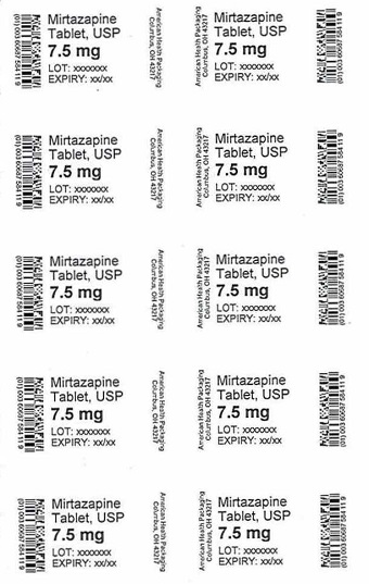 7.5 mg Mirtazapine Tablet Blister