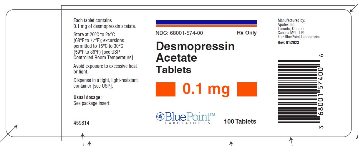 Desmopressin 0.1mg Label