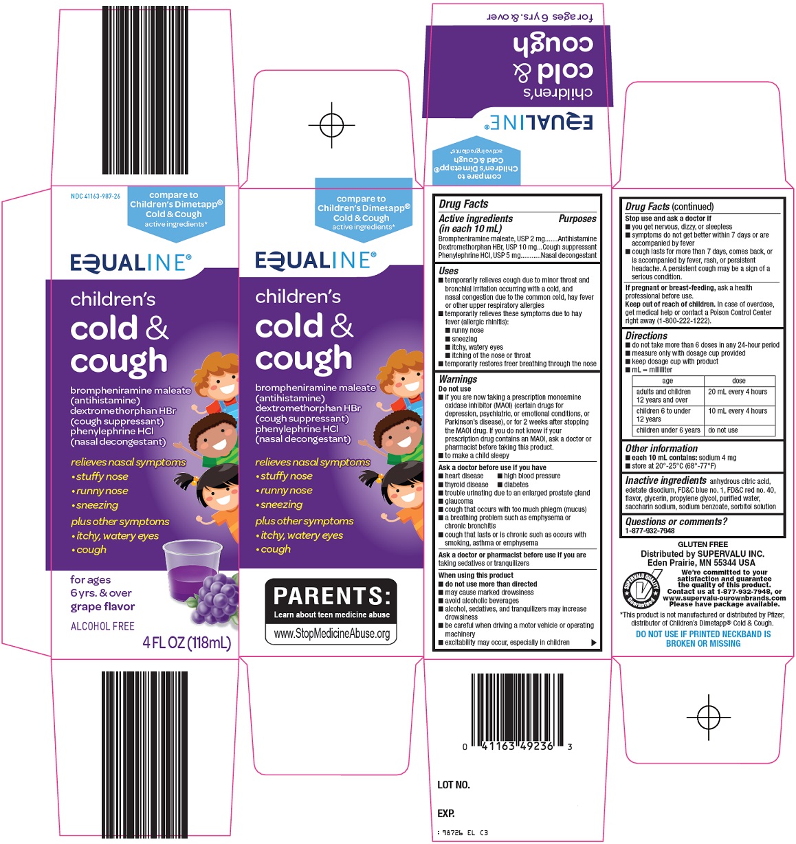 Equaline childrens cold and cough Image