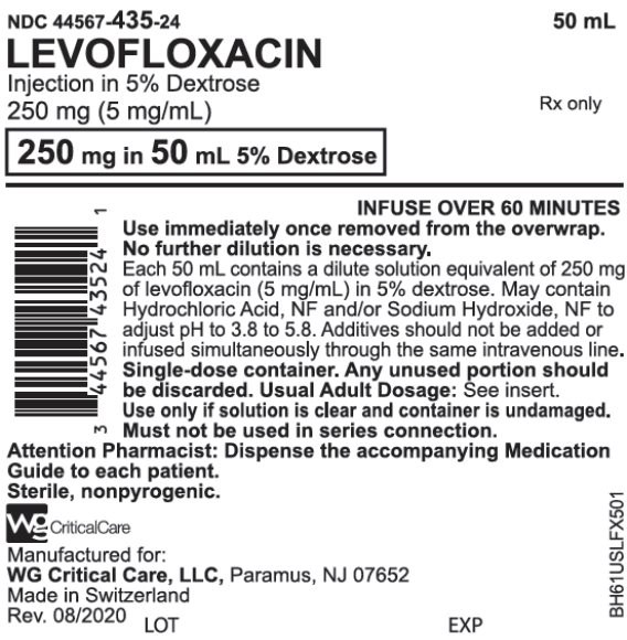 Levofloxacin Injection in 5% Dextrose 250 mg/50 mL bag image