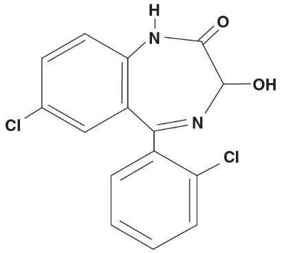 lorazepam structural formula