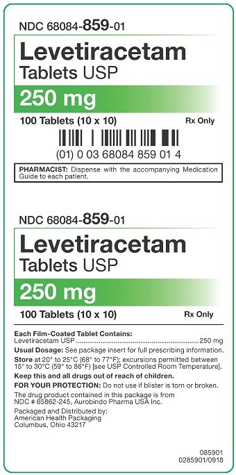 250 mg Levetiracetam Tablets Carton
