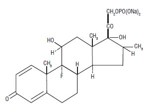 Dexamethasone sodium phosphate structural formula