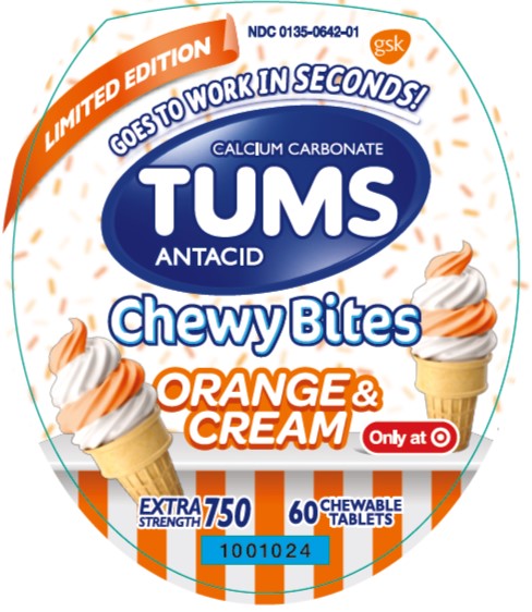 1001024 TUMS Chewy Bites Orange & Cream ES 750 60 ct