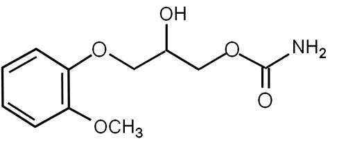 Methocarbamol Chemical Structure