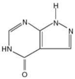 Allopurinol Structural Formula