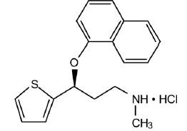 Structural Formula Duloxetine Hydrochloride
