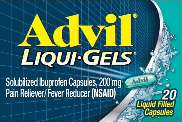 Advil Liquigels 200 mg 20 Capsules