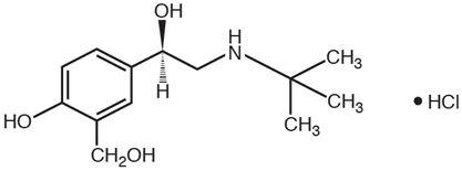 Levalbuterol Hydrochloride Structural Formula
