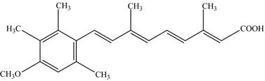 Acitretin structural formula