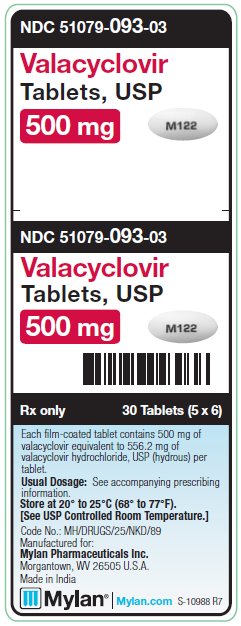 Valacyclovir 500 mg Tablets Unit Carton Label