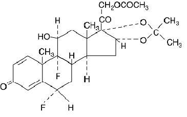 Structural formula for fluocinonide