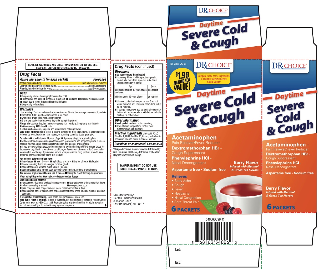 DRx Choice Severe Cold & Cough Berry Flavor