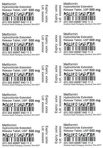 500 mg Metformin HCL 100 Blister