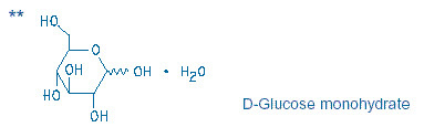 D-Glucose monohydrate Structural Formula
