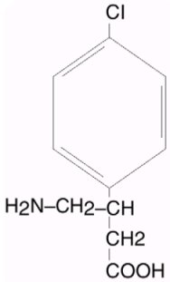 Baclofen Structural Formula
