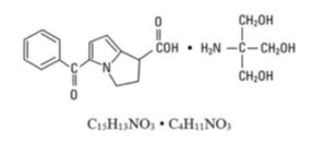 Ketorolac Tromethamine Structural Formula
